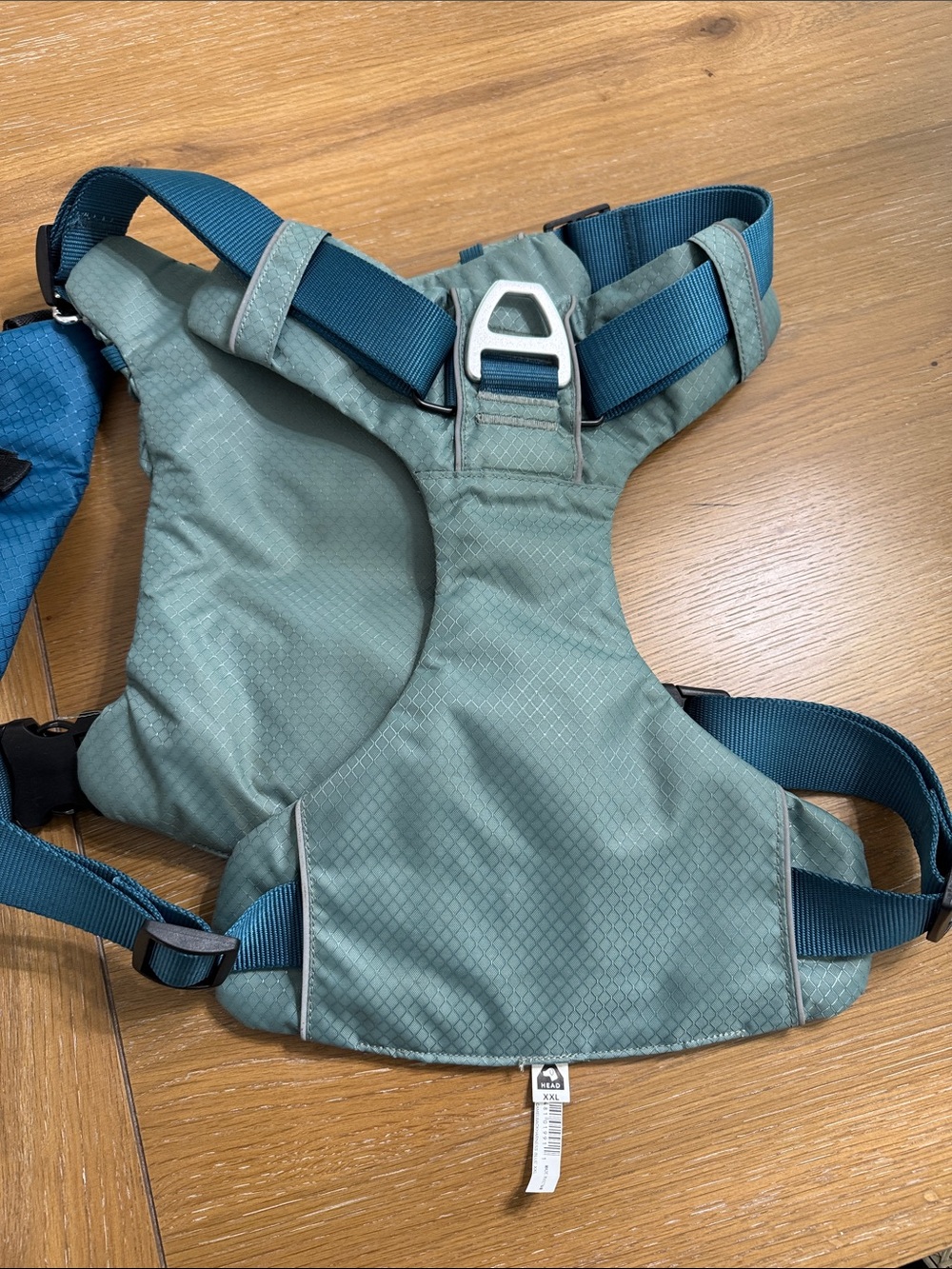 Arcadia Teal & Blue Adjustable Dog Harness with Front Storage - Picture 2 of 3